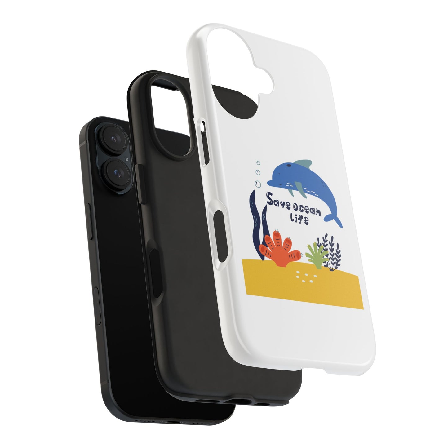 Save Ocean Life - Tough iPhone Cases - Choose your Size