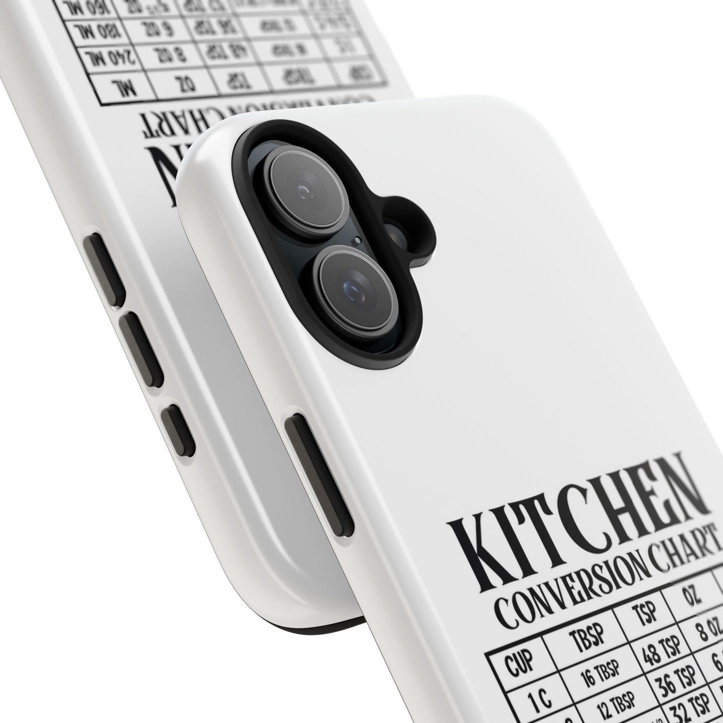 Kitchen Conversion Chart - Tough iPhone Cases - Choose your Size
