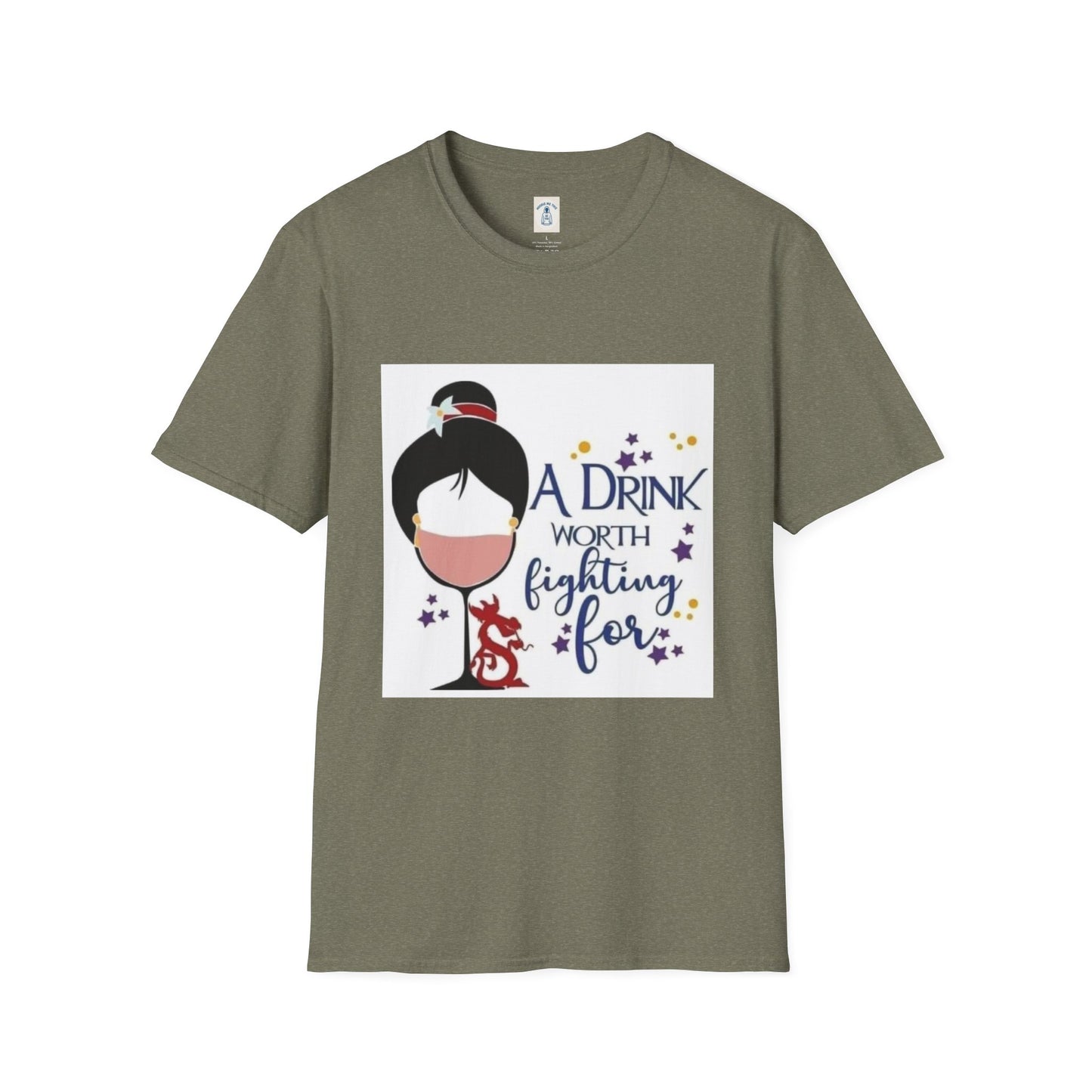 A Drink Worth Fighting For - Unisex Softstyle T-Shirt