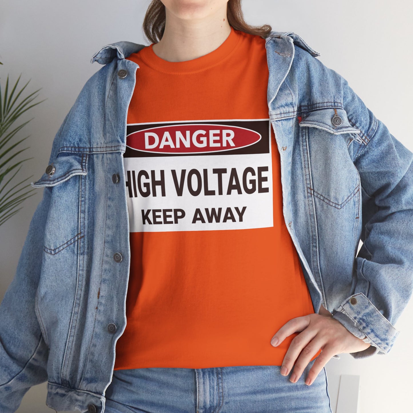 Danger High Voltage - Unisex Heavy Cotton Tee