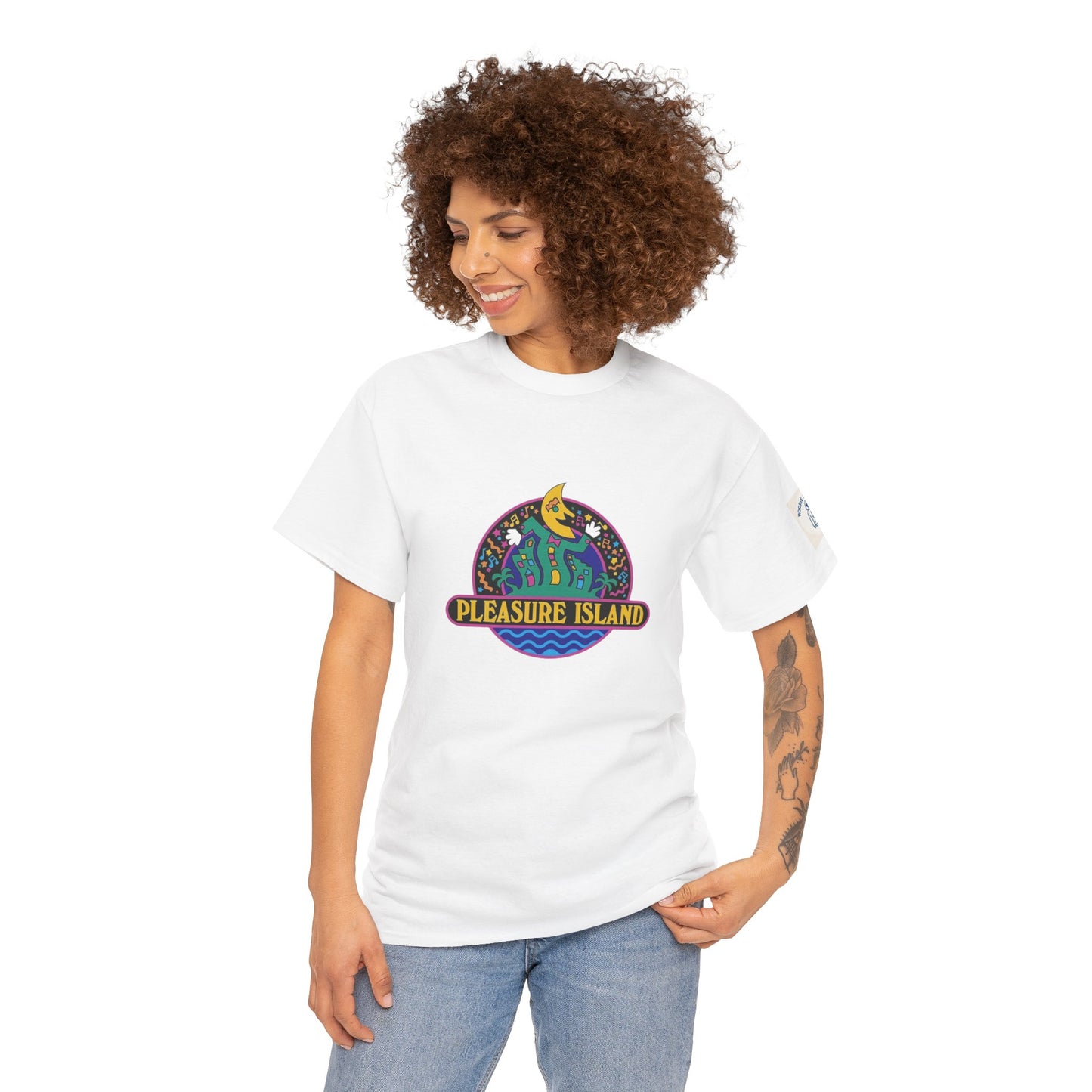 Retro Pleasure Island - Unisex Heavy Cotton Tee, Vintage Style Tee, Casual Wear, Summer Essentials, Gift for Florida Lovers
