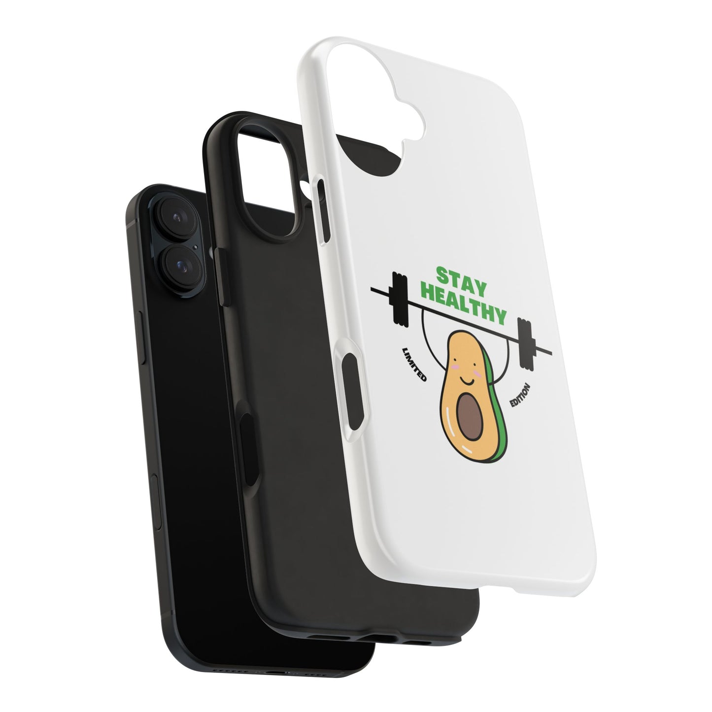 Stay Healthy Avocado - Tough iPhone Cases - Choose your Size