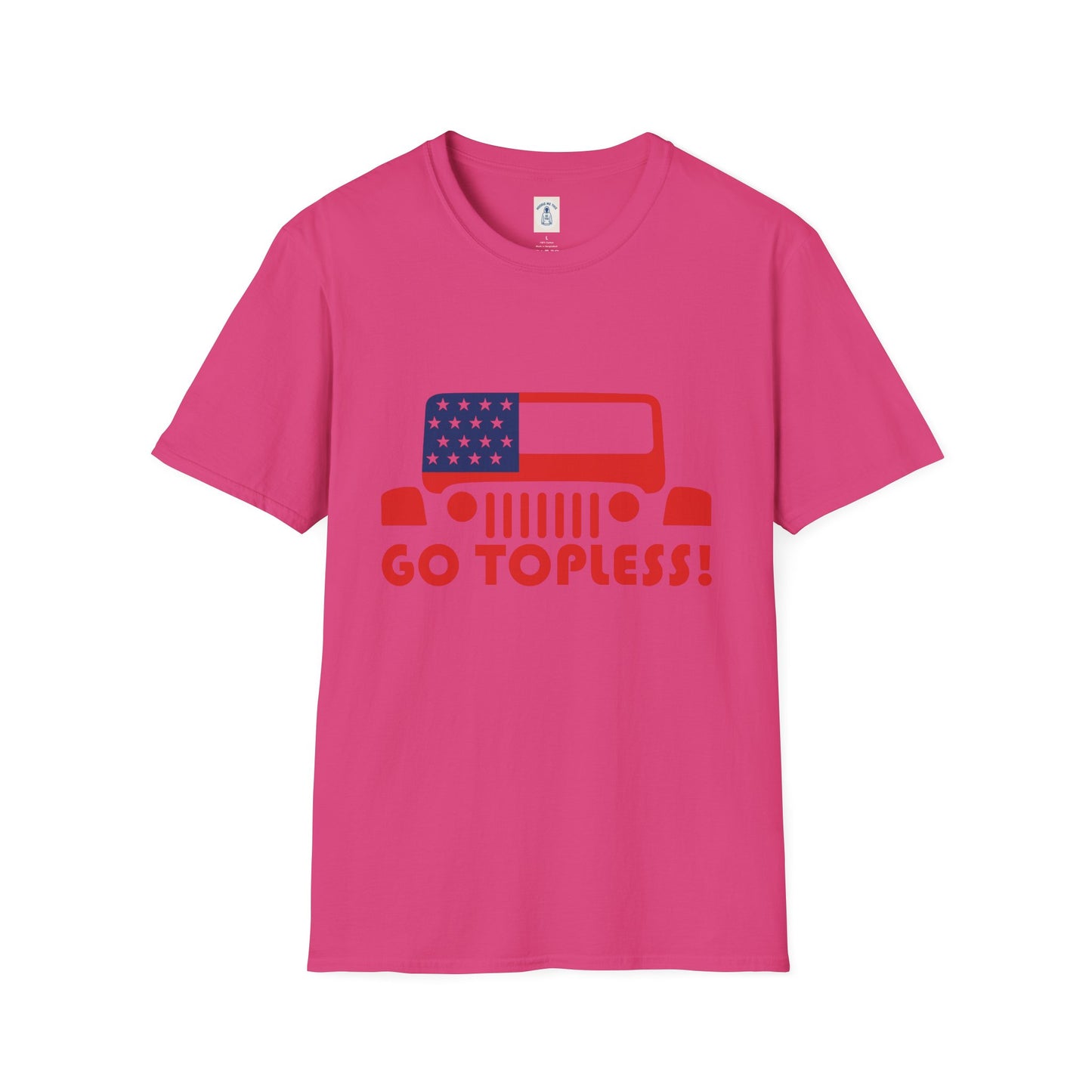 GO TOPLESS - Unisex Softstyle T-Shirt