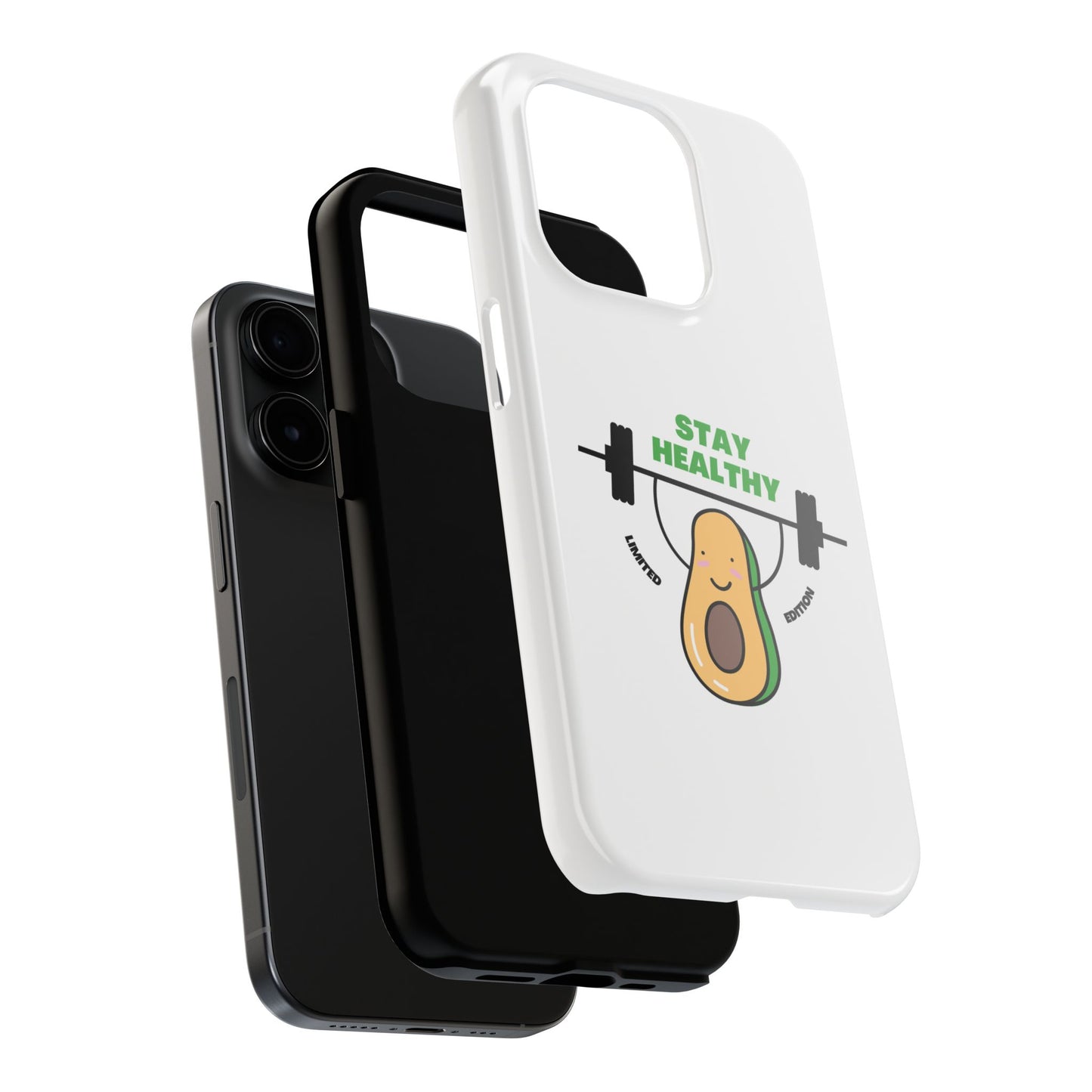 Stay Healthy Avocado - Tough iPhone Cases - Choose your Size