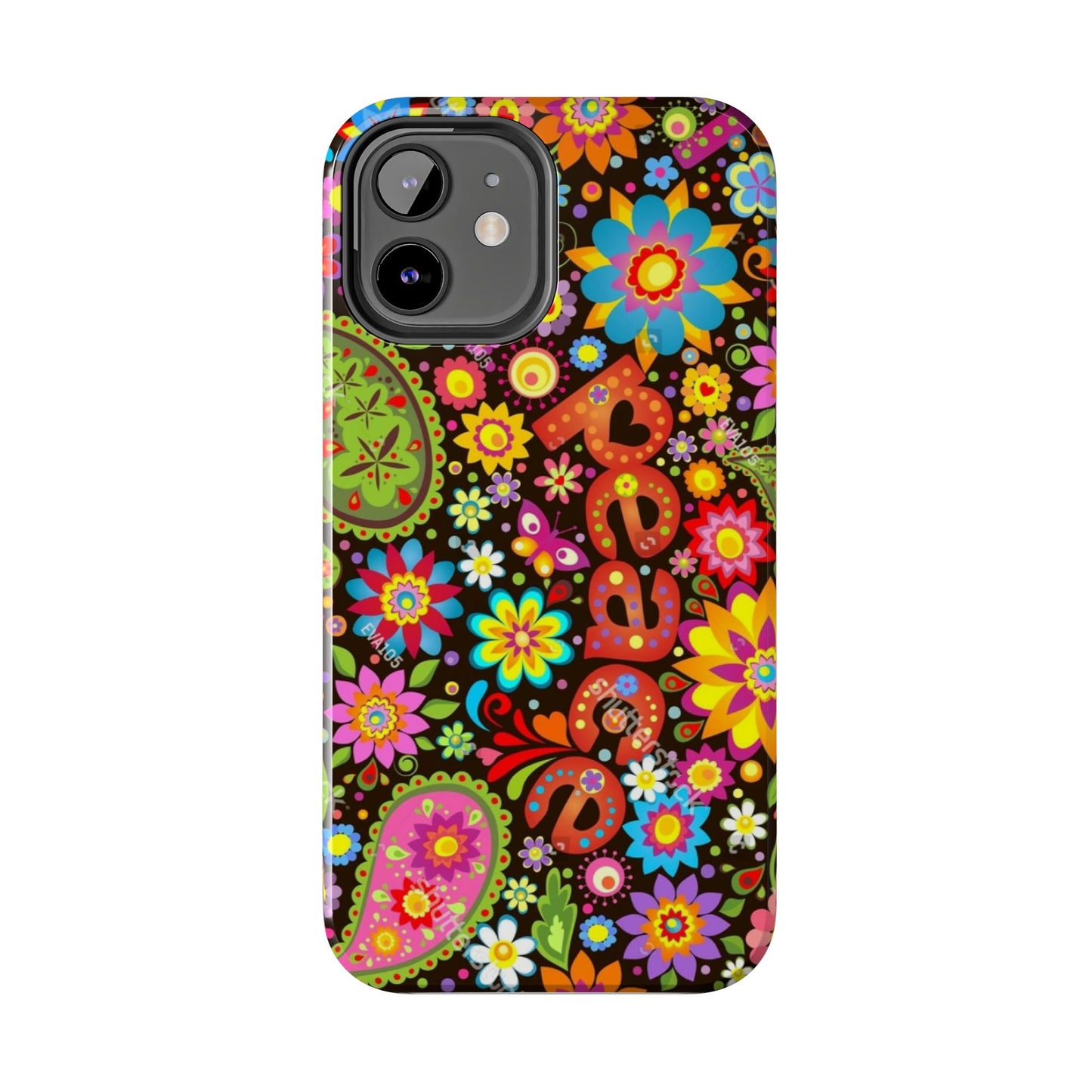 RETRO - PEACE - Tough iPhone Cases - Choose your Model & Size