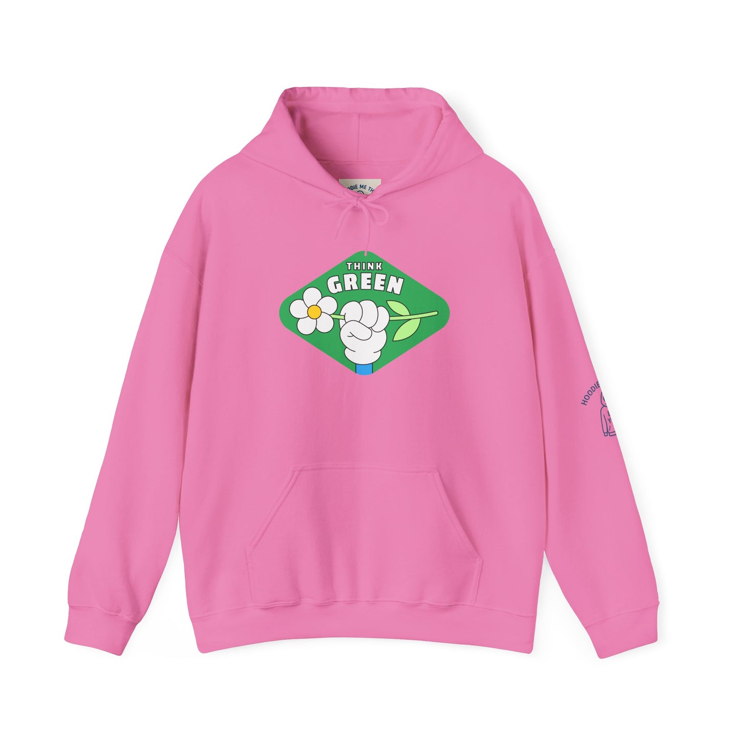 THINK GREEN - Unisex Heavy Blend Hooded Sweatshirt. Stay Warm in Cozy in Winter Classrooms [...]