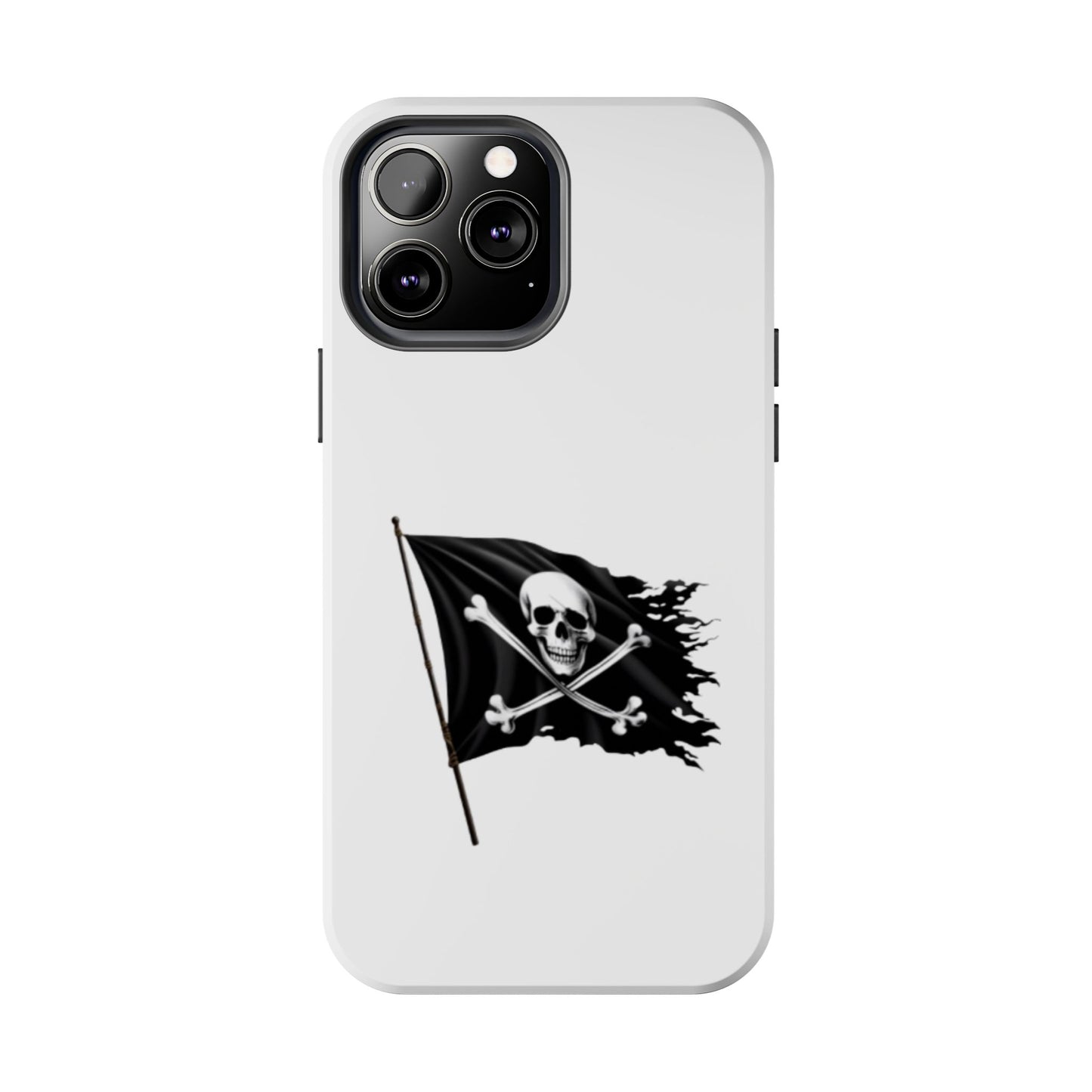 Black Skull Pirate Flag - Tough iPhone Cases - Choose your Size