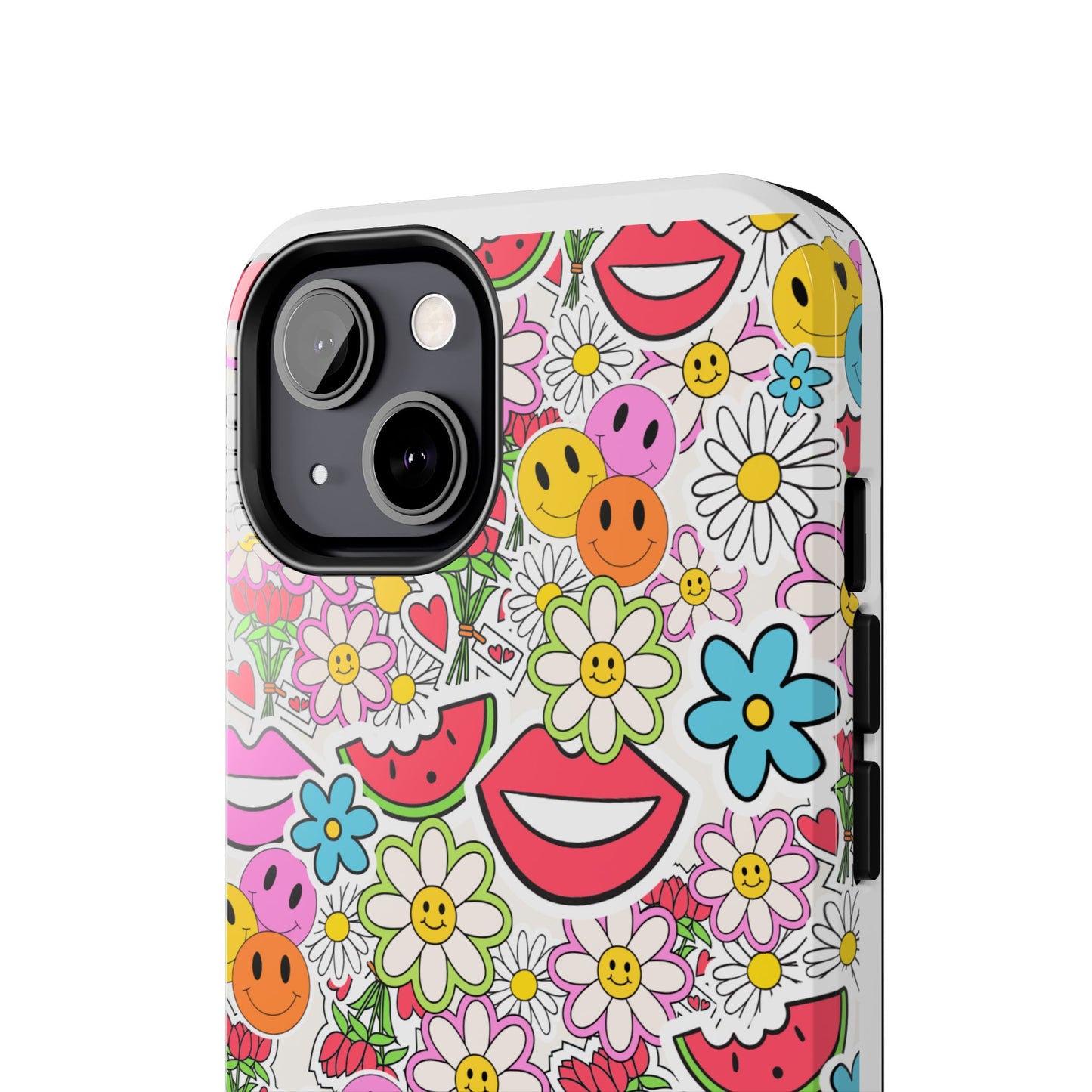 Retro Multi Color - Tough iPhone Cases - Choose your Size