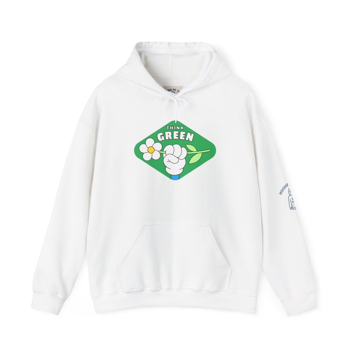 THINK GREEN - Unisex Heavy Blend Hooded Sweatshirt. Stay Warm in Cozy in Winter Classrooms [...]
