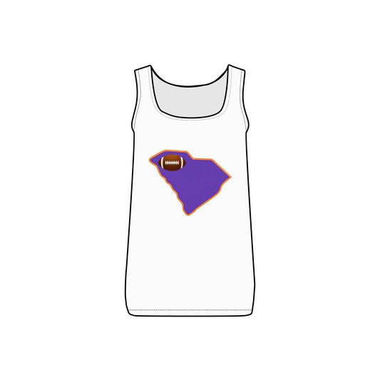Upstate South Carolina Football Fan Women's Micro Ribbed Tank | Game Day, Cute Casual Summer Top, Lounge Wear