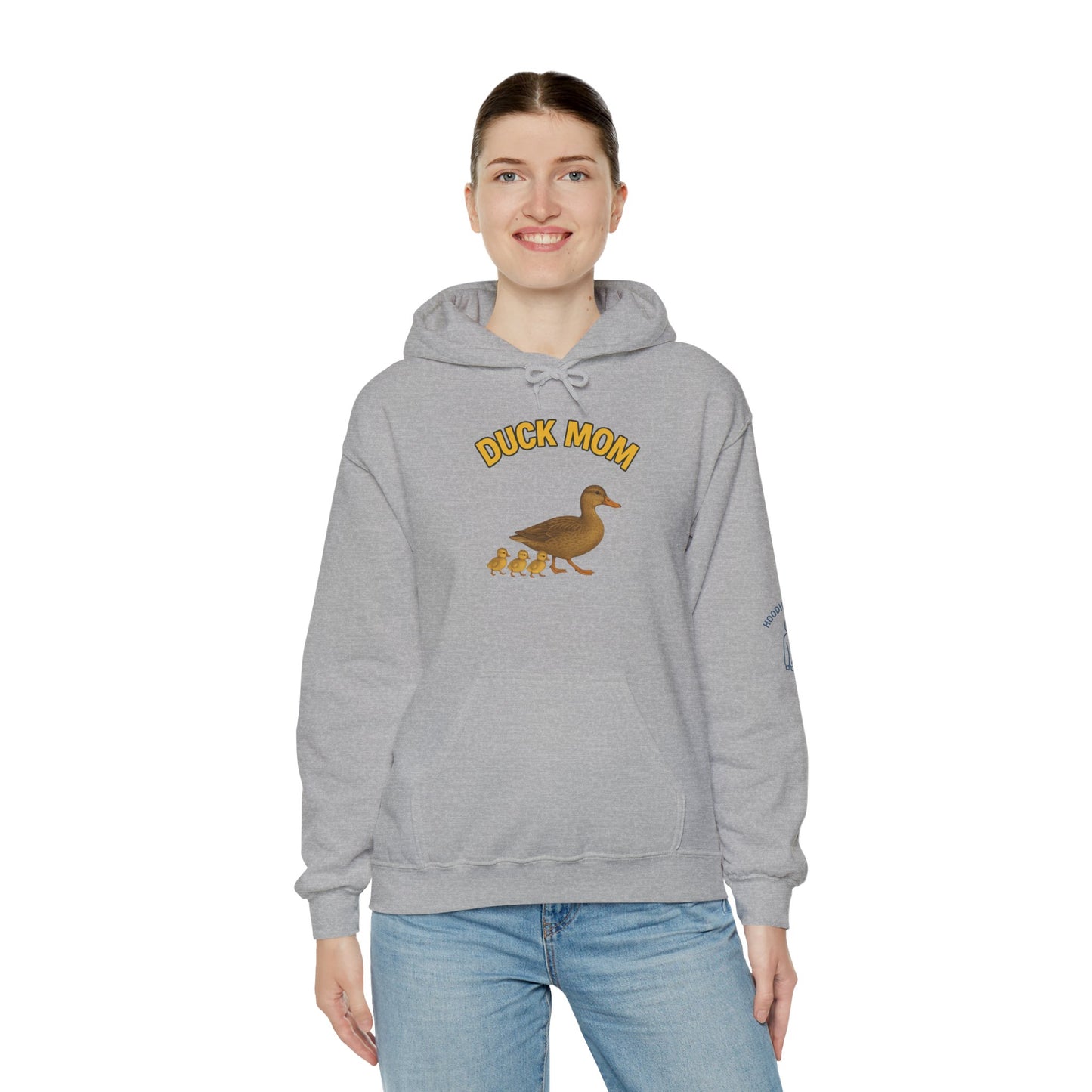 DUCK MOM - Unisex Heavy Blend Hooded Sweatshirt. Stay Warm while Feeding and watching your Ducks!  [...]