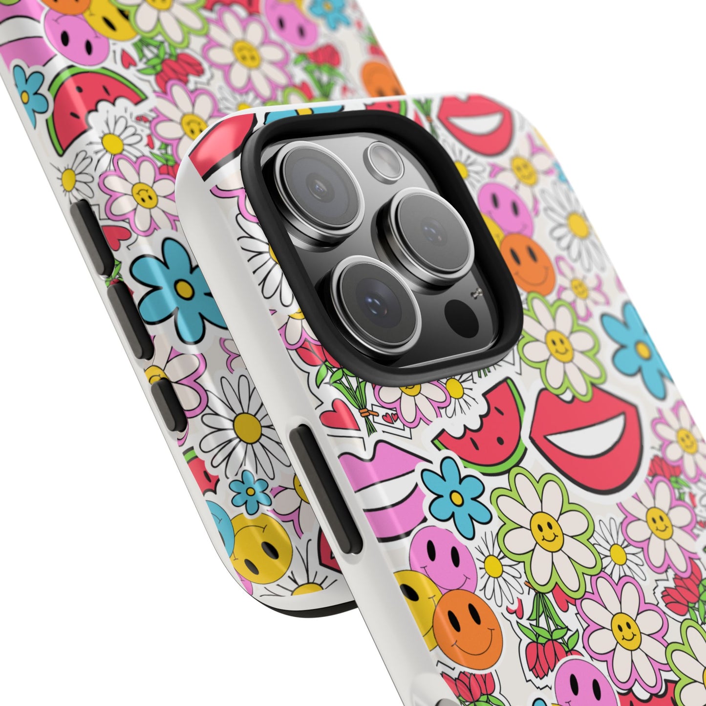 Retro Multi Color - Tough iPhone Cases - Choose your Size