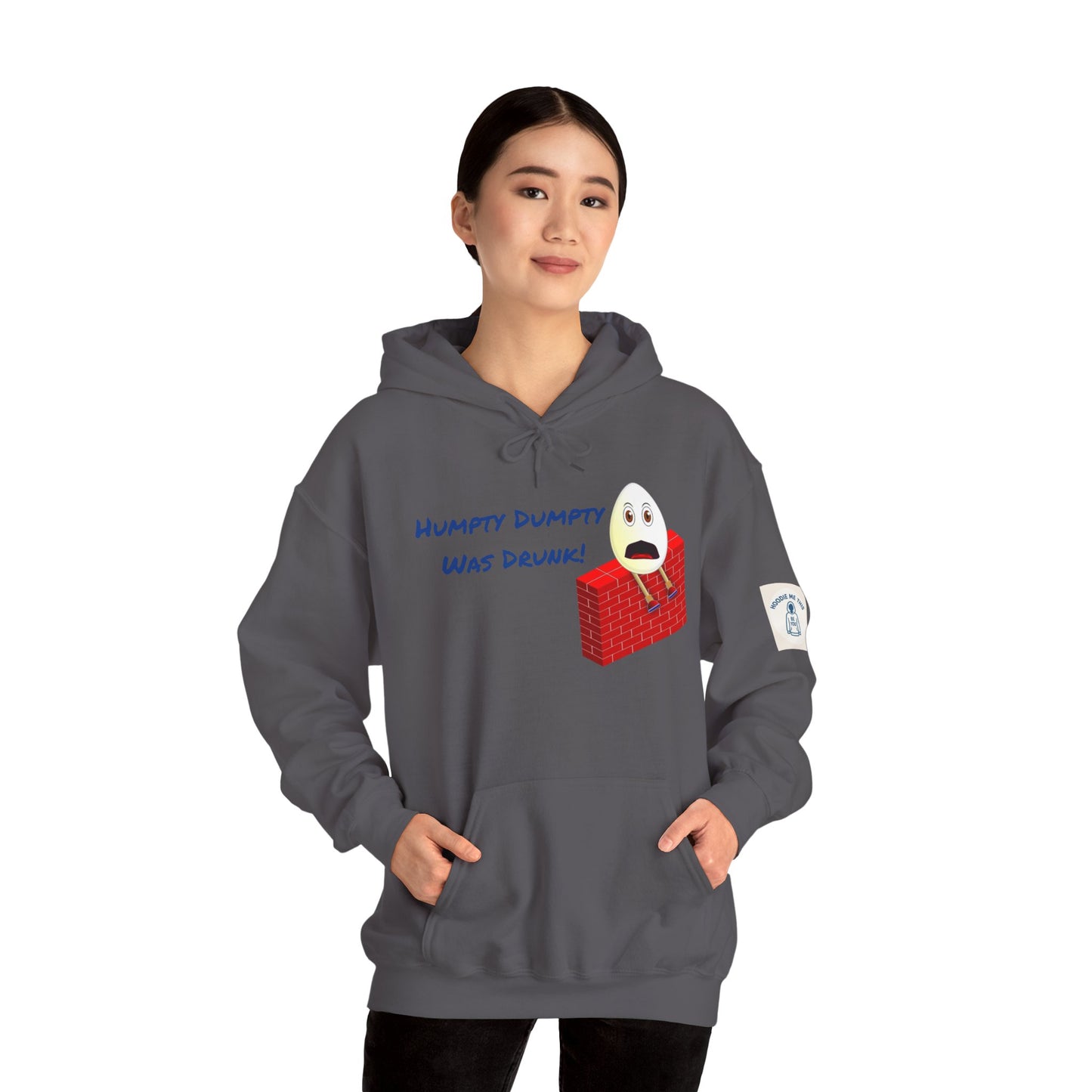 Humpty Dumpty Was Drunk! - Unisex Heavy Blend Hooded Sweatshirt. Stay Warm in Cozy in Winter Classrooms [...]