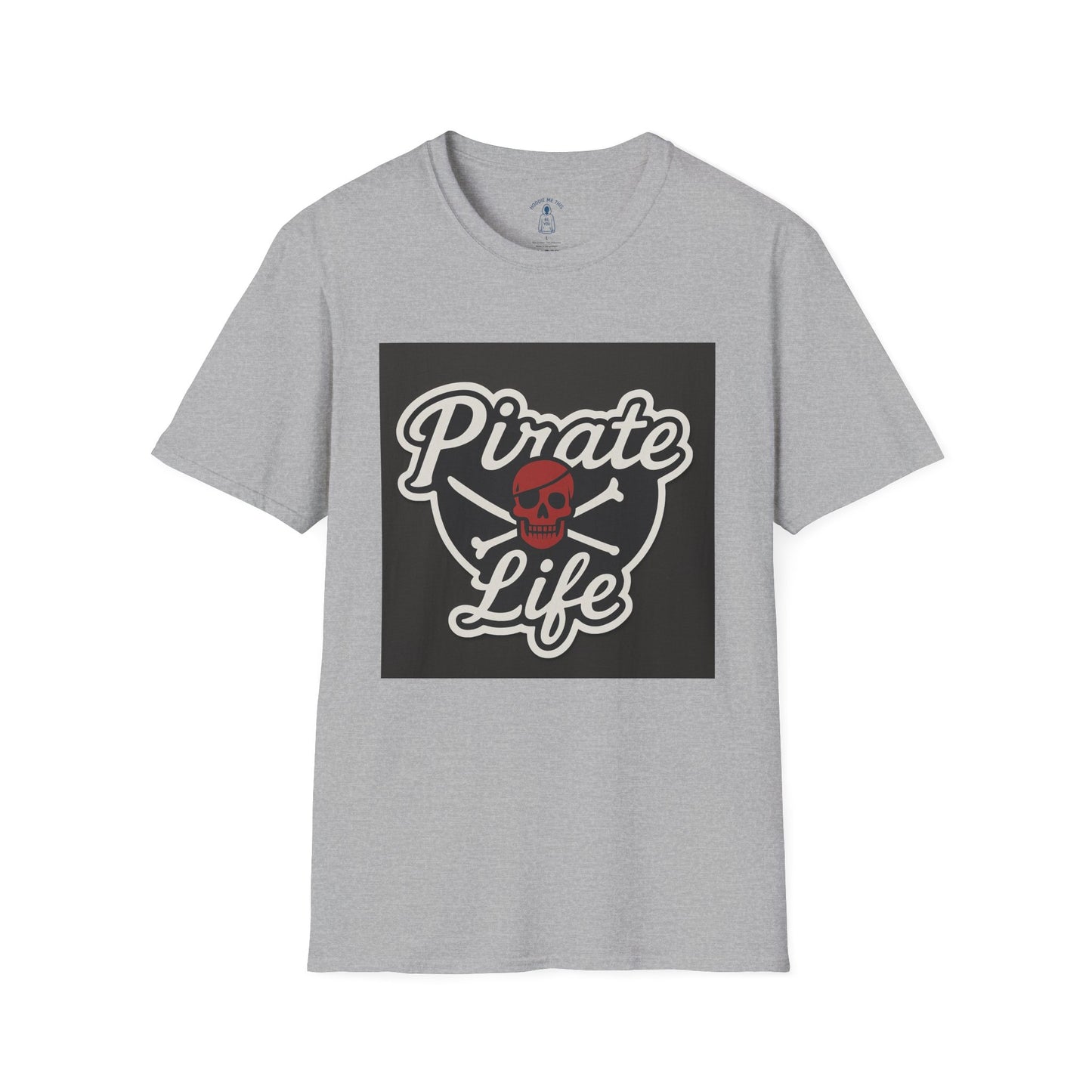 Red Skull Pirate Life - Unisex Softstyle T-Shirt