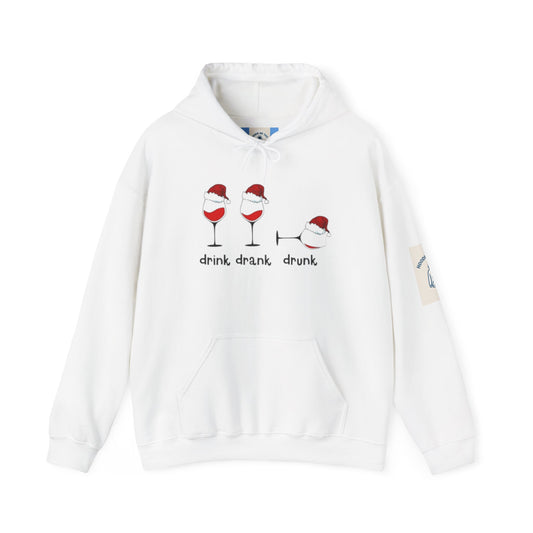 drink, drank, drunk Hoodie- Unisex Heavy Blend™ Hooded Sweatshirt