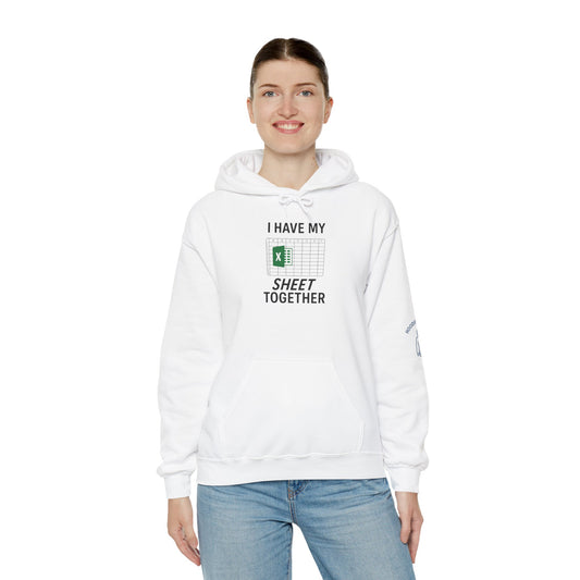 I HAVE MY SHEET TOGETHER - Unisex Heavy Blend Hooded Sweatshirt. Stay Warm and Cozy all year long [...]