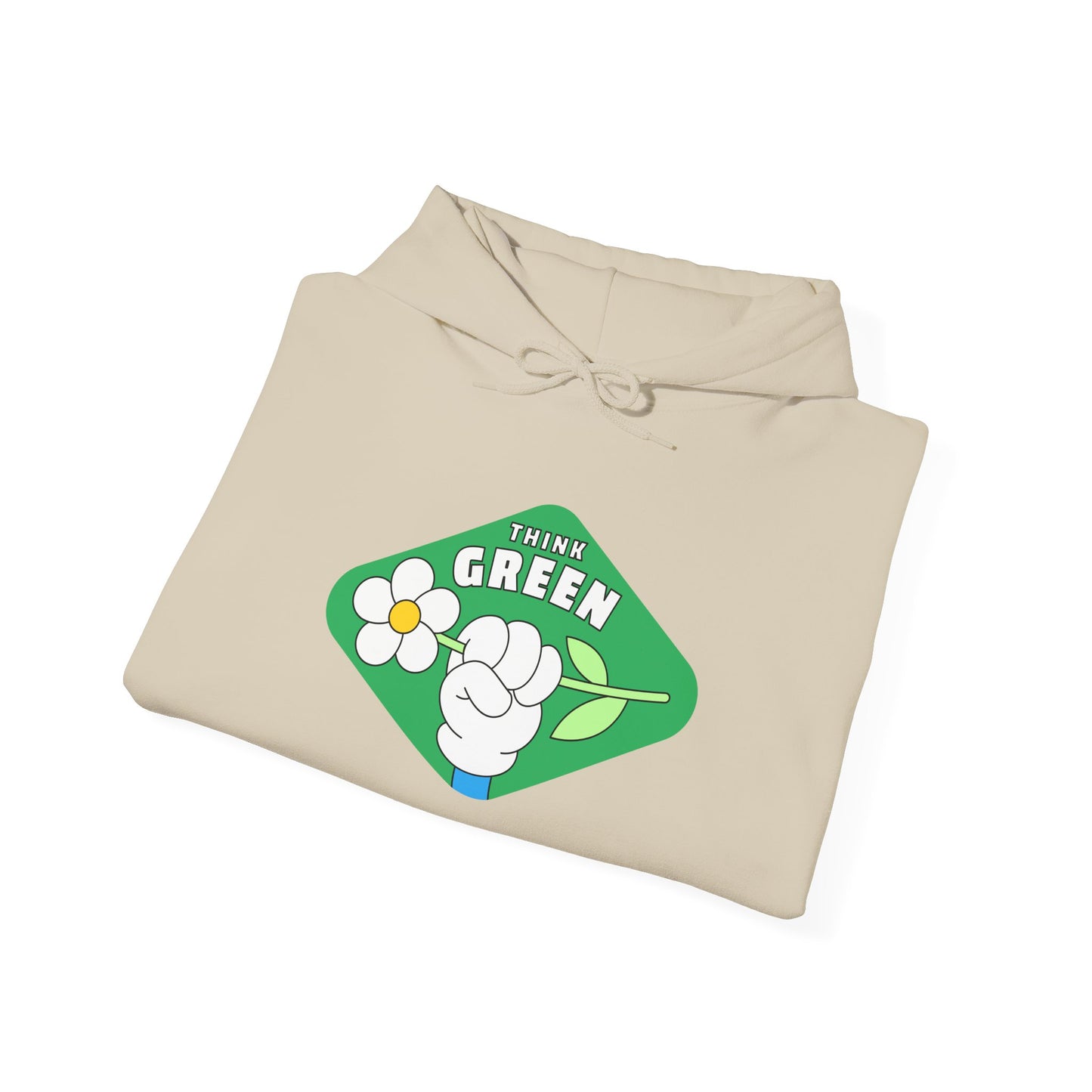 THINK GREEN - Unisex Heavy Blend Hooded Sweatshirt. Stay Warm in Cozy in Winter Classrooms [...]