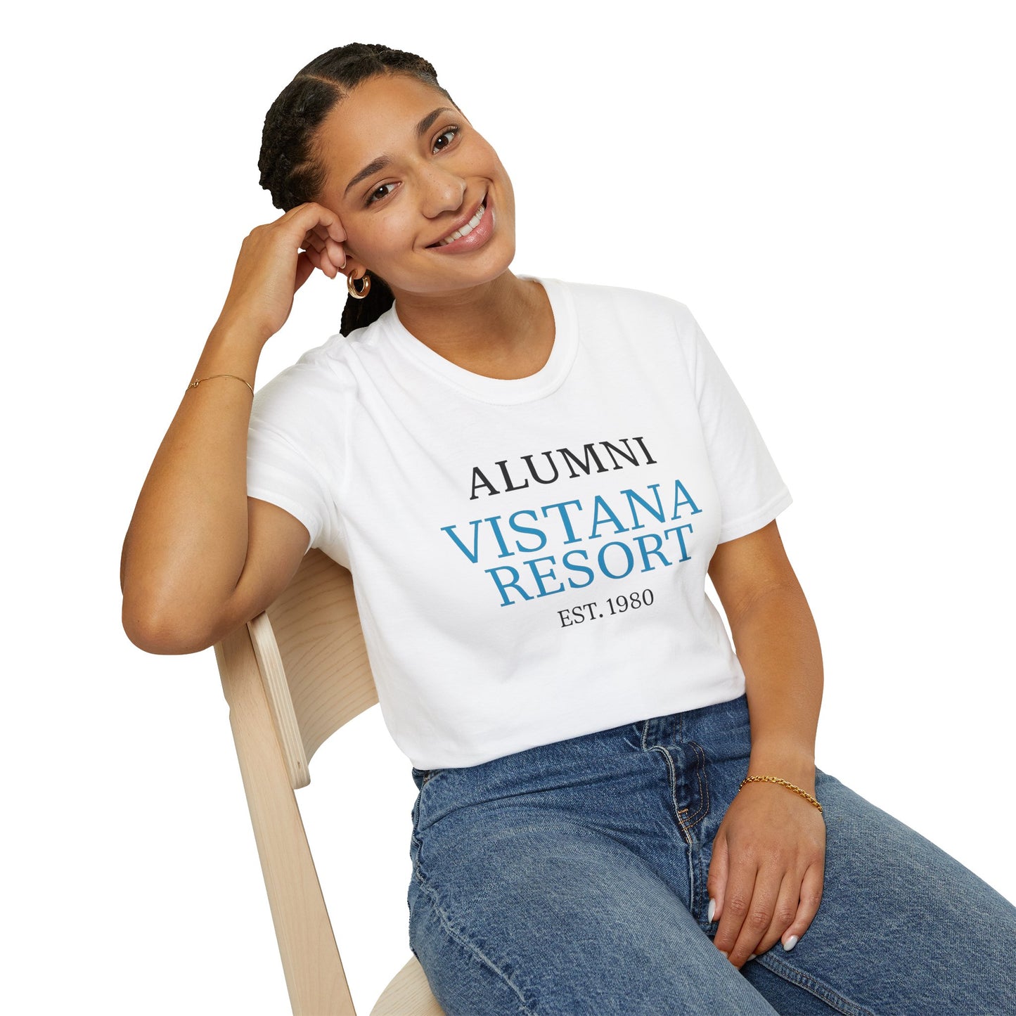 ALUMNI VISTANA RESORT EST. 1980 - Unisex Softstyle T-Shirt, Celebrate your Memory of the Best Place to Work!