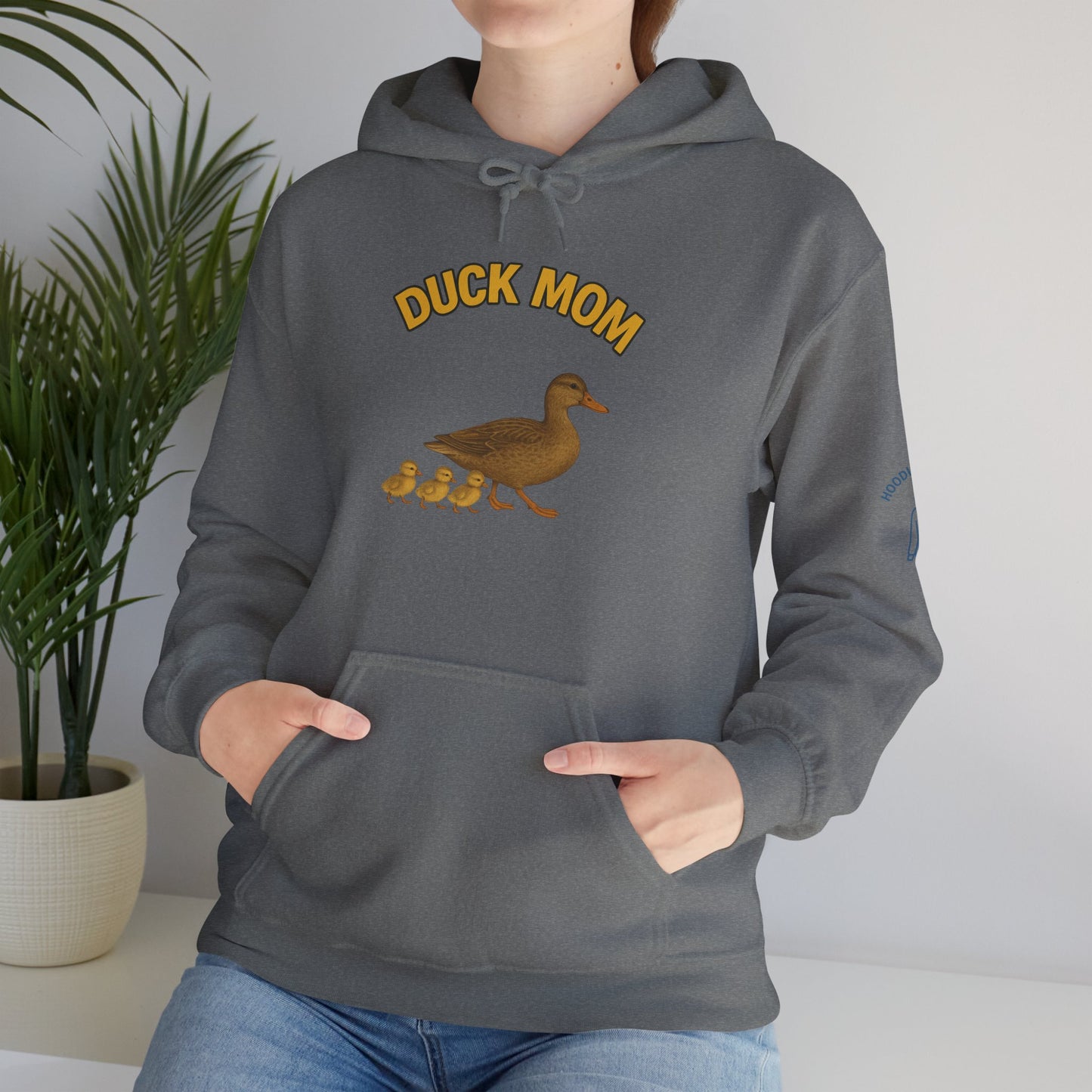 DUCK MOM - Unisex Heavy Blend Hooded Sweatshirt. Stay Warm while Feeding and watching your Ducks!  [...]