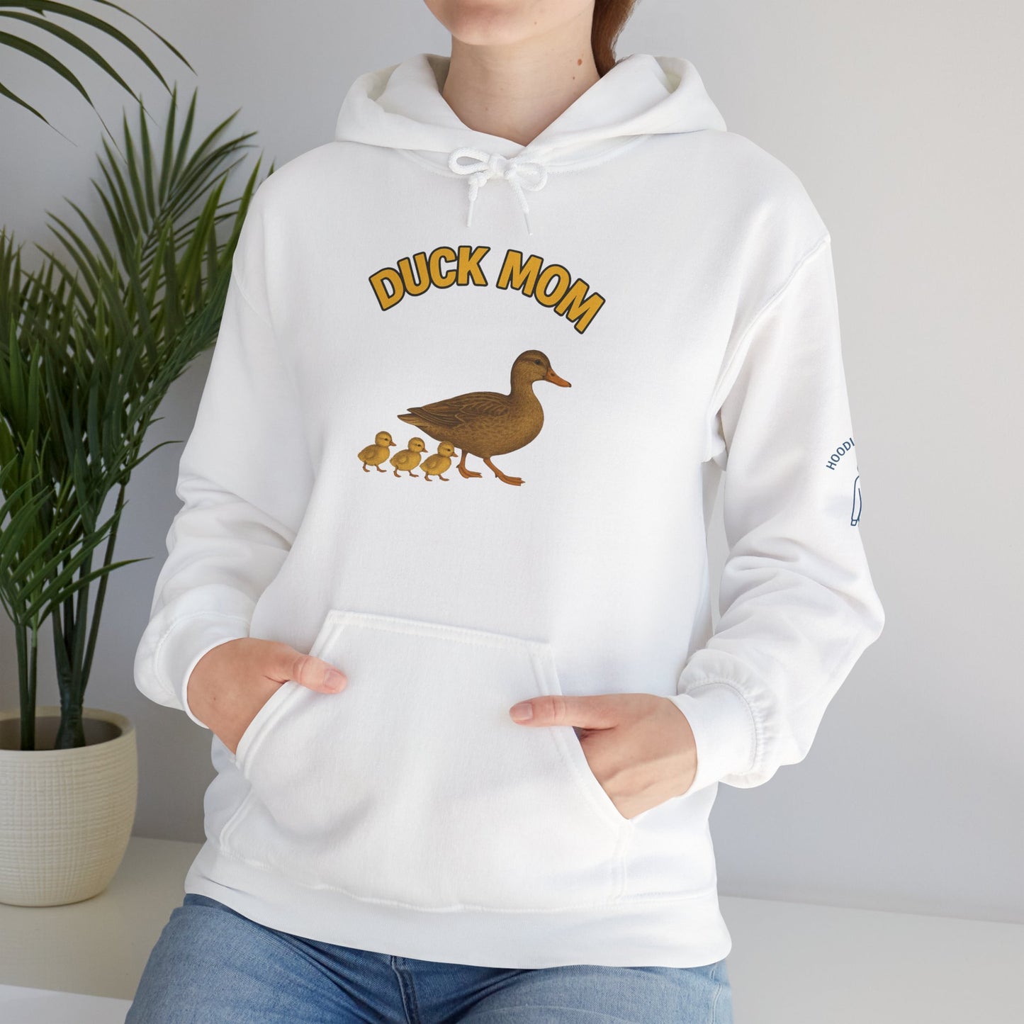 DUCK MOM - Unisex Heavy Blend Hooded Sweatshirt. Stay Warm while Feeding and watching your Ducks!  [...]