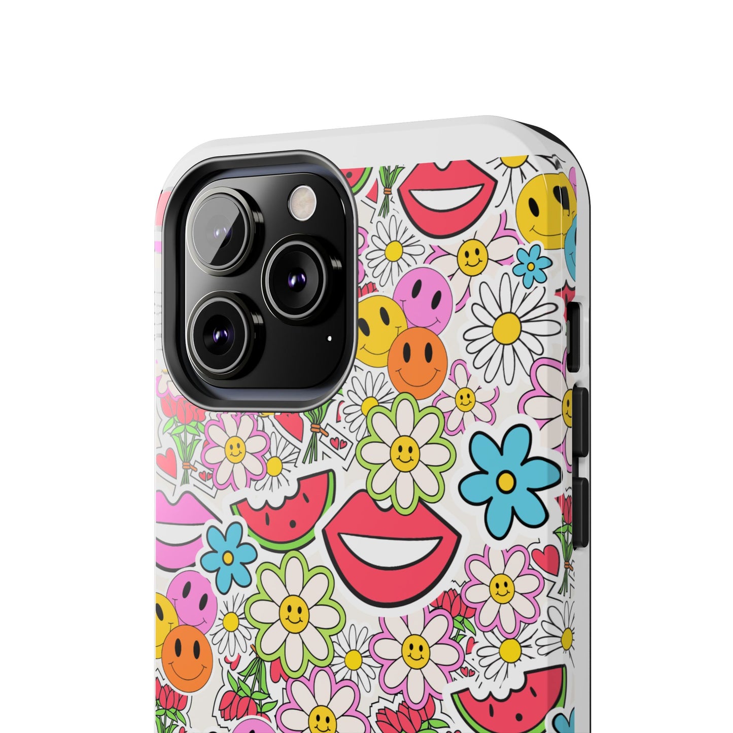 Retro Multi Color - Tough iPhone Cases - Choose your Size