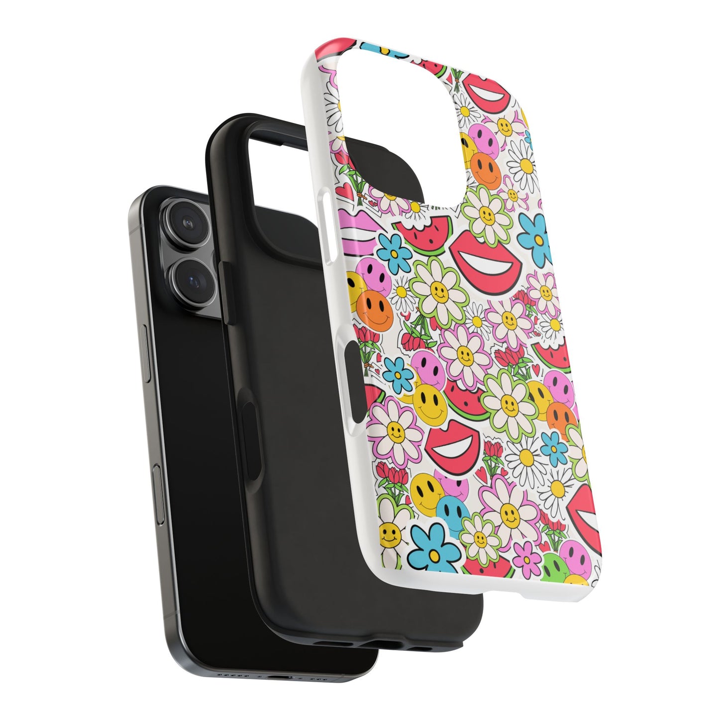 Retro Multi Color - Tough iPhone Cases - Choose your Size