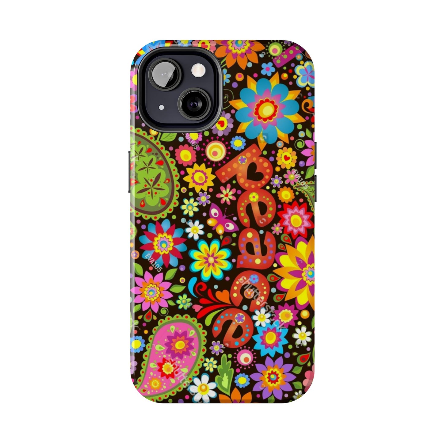 RETRO - PEACE - Tough iPhone Cases - Choose your Model & Size