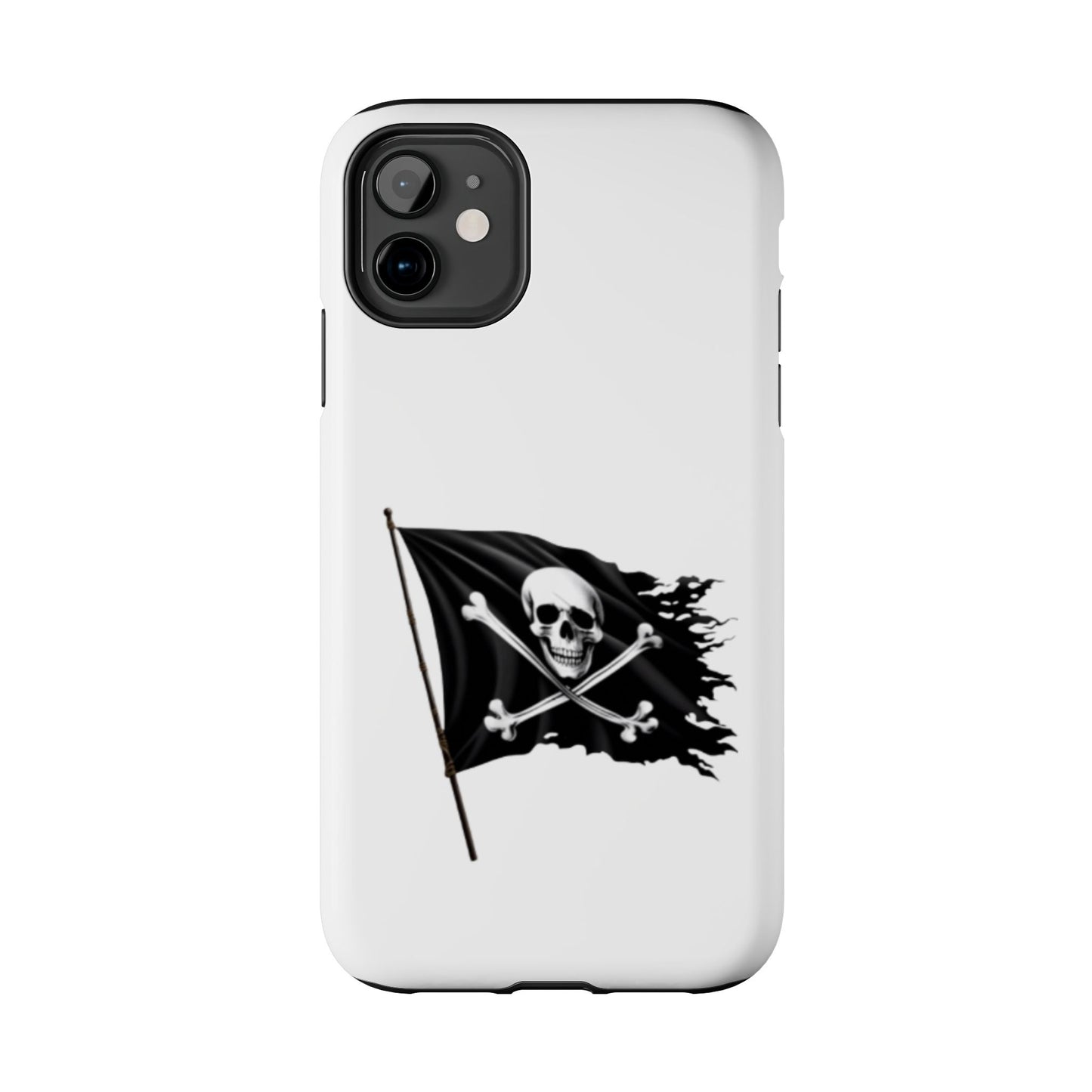 Black Skull Pirate Flag - Tough iPhone Cases - Choose your Size