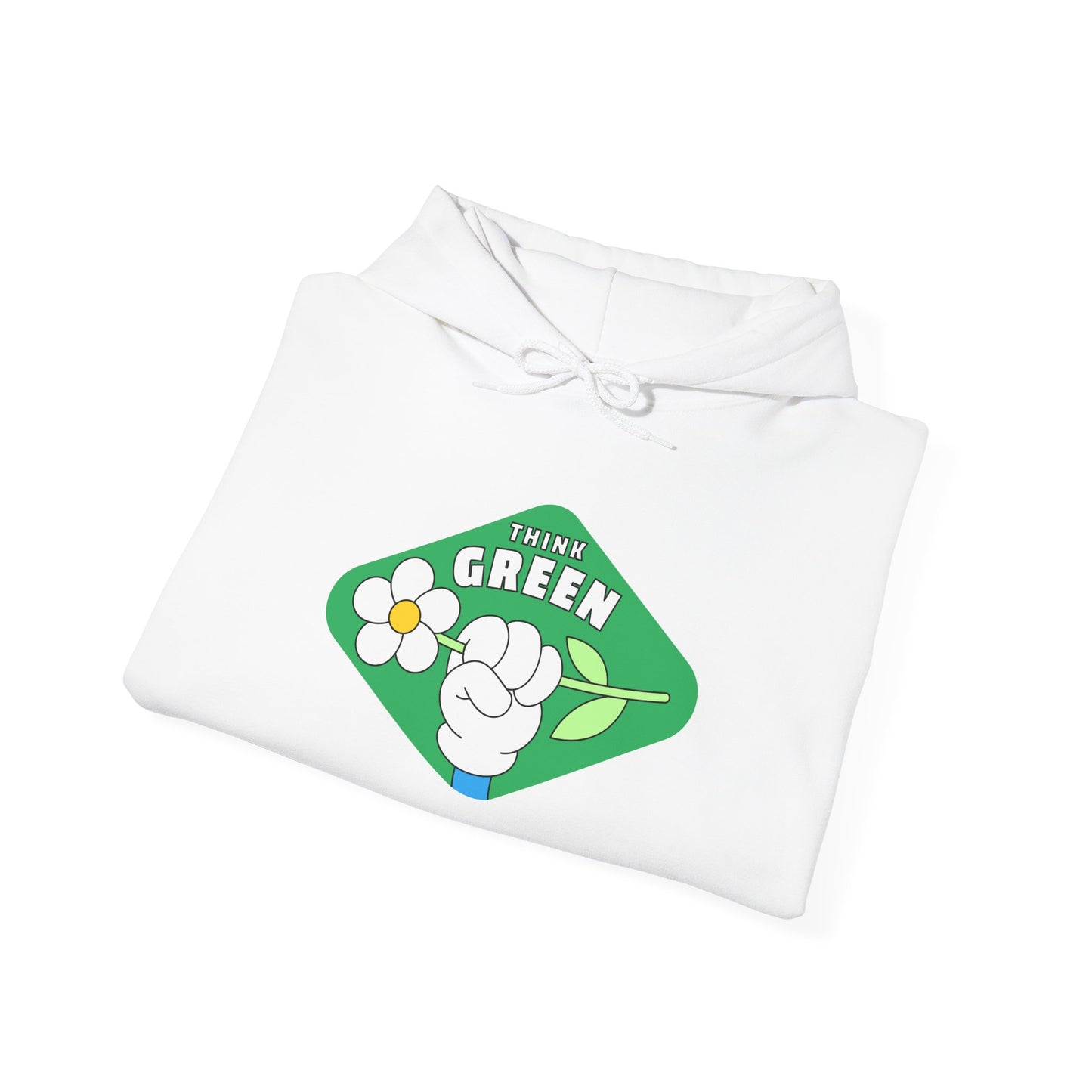THINK GREEN - Unisex Heavy Blend Hooded Sweatshirt. Stay Warm in Cozy in Winter Classrooms [...]