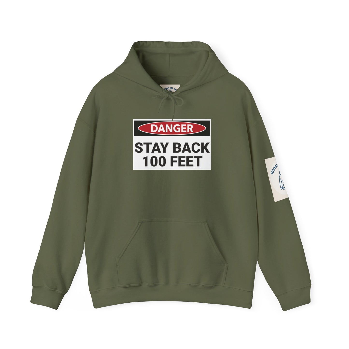 Danger Stay Back 100 Feet - Unisex Heavy Blend Hooded Sweatshirt, Police Support Apparel, Law Enforcement Gear, Gift for First Responders, [...]