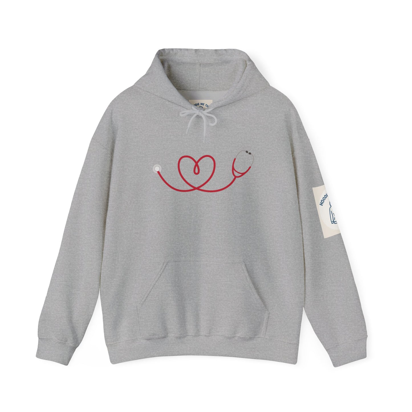 Stethoscope Heart - Unisex Heavy Blend Hooded Sweatshirt, Police Support Apparel, Law Enforcement Gear, Gift for First Responders, [...]
