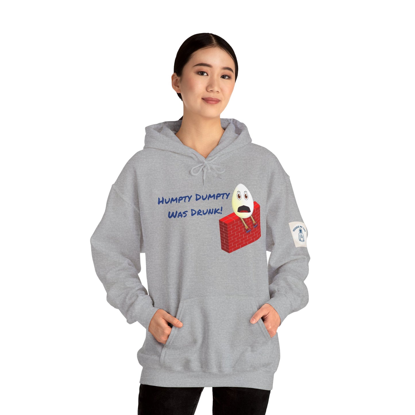 Humpty Dumpty Was Drunk! - Unisex Heavy Blend Hooded Sweatshirt. Stay Warm in Cozy in Winter Classrooms [...]