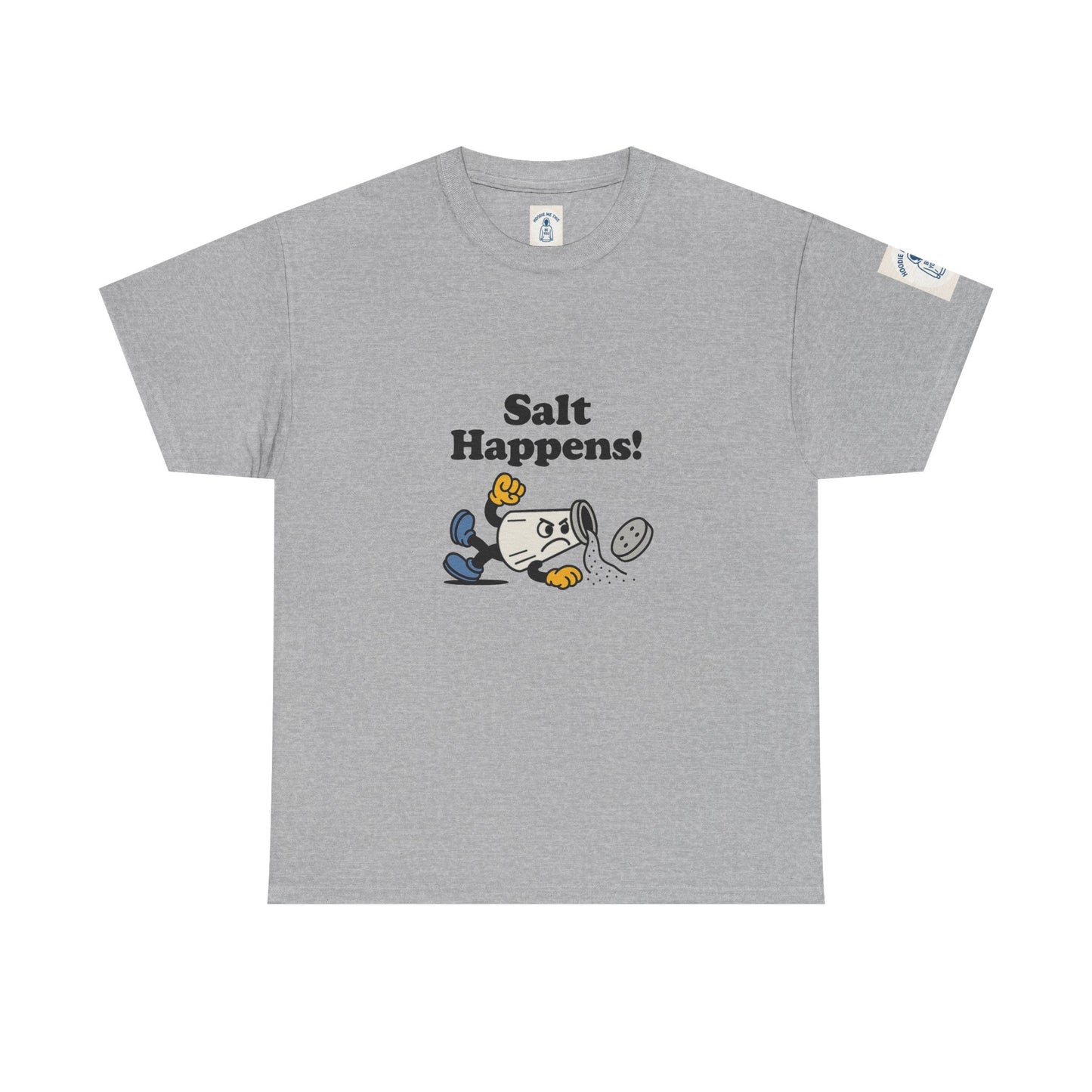 Salt Happens - Unisex Heavy Cotton Tee, Vintage Style Tee, Casual Wear, Summer Essentials, Gift for Florida Lovers