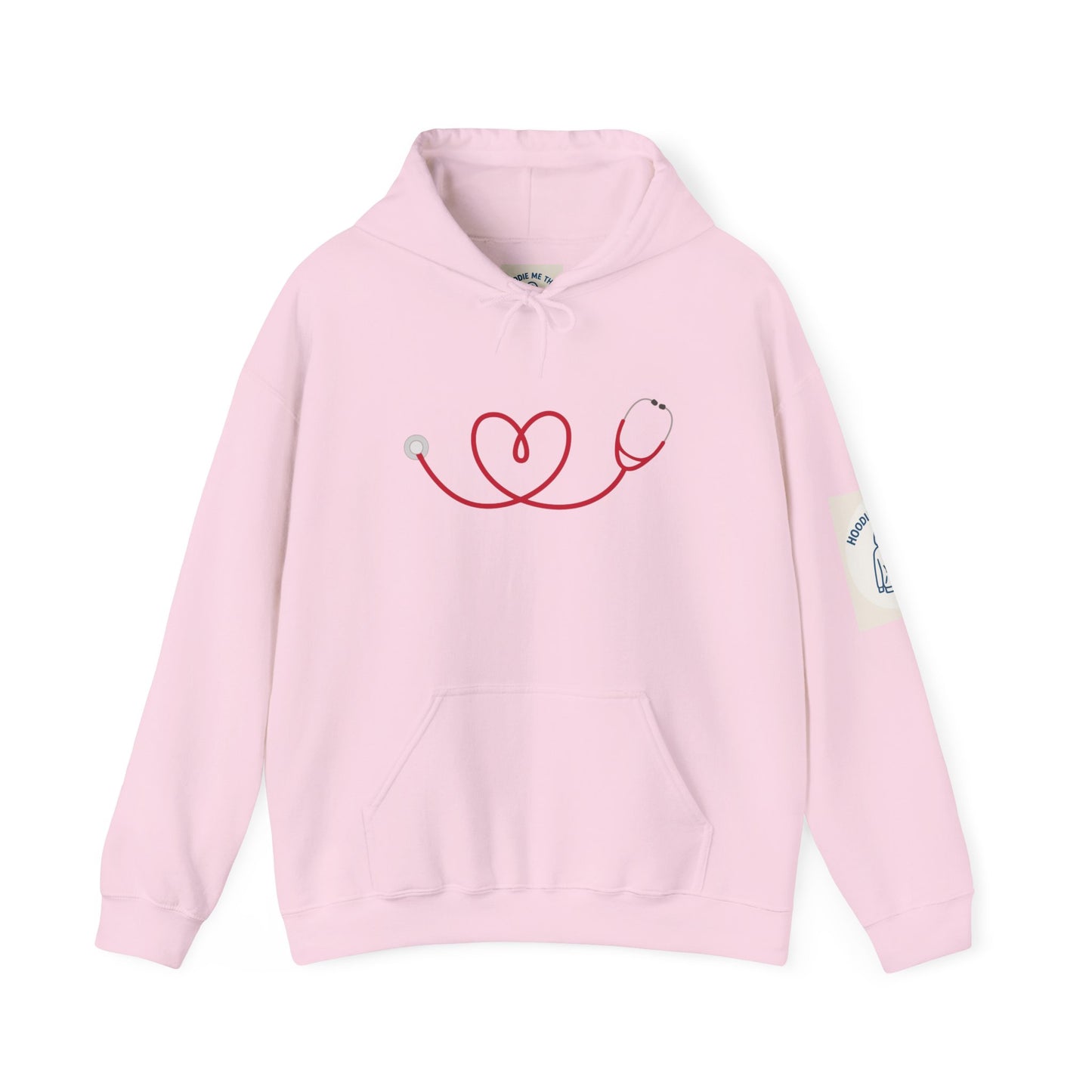 Stethoscope Heart - Unisex Heavy Blend Hooded Sweatshirt, Police Support Apparel, Law Enforcement Gear, Gift for First Responders, [...]