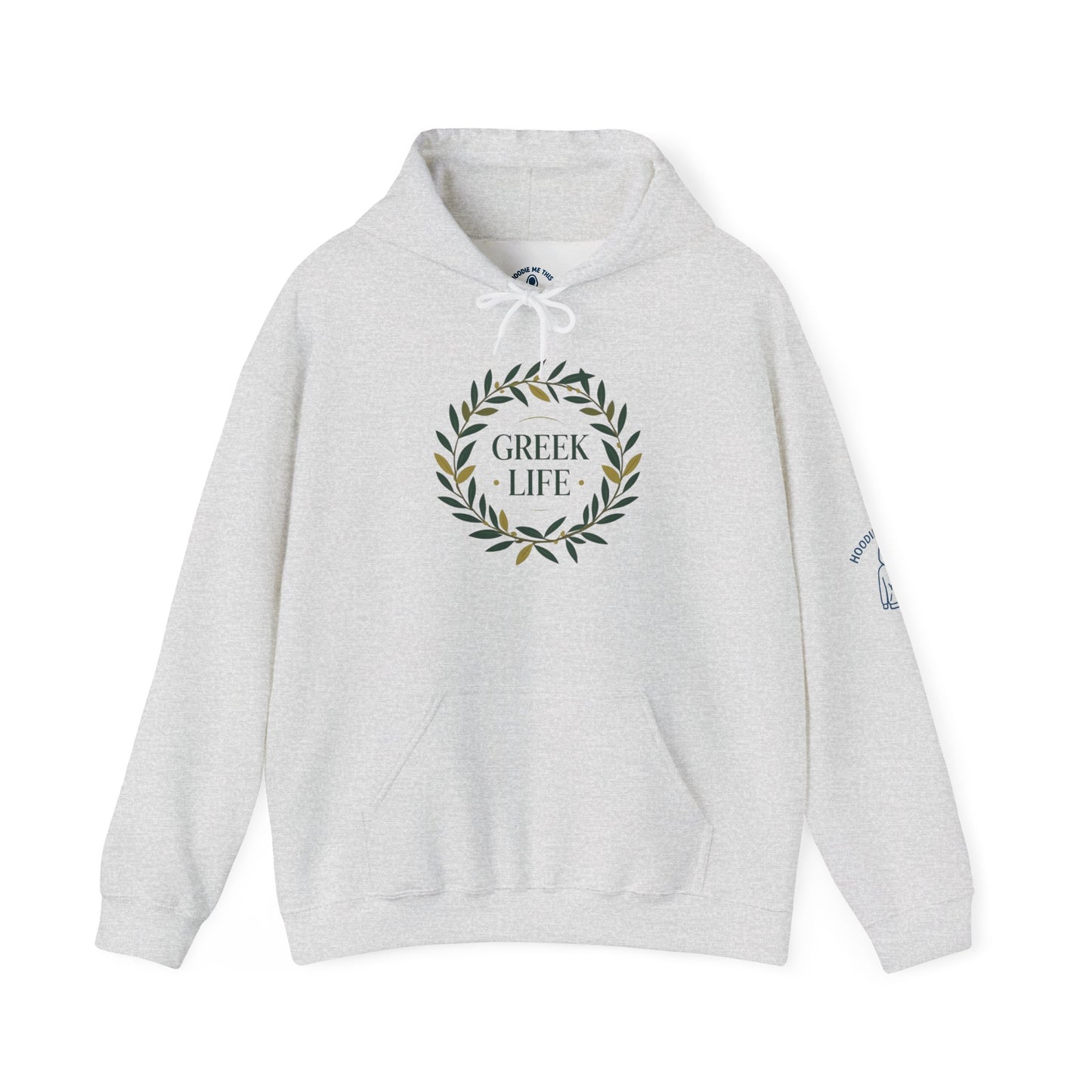 GREEK LIFE - Unisex Heavy Blend Hooded Sweatshirt. Stay Warm in Cozy in Winter Classrooms & Wear your Greek Pride! [...]