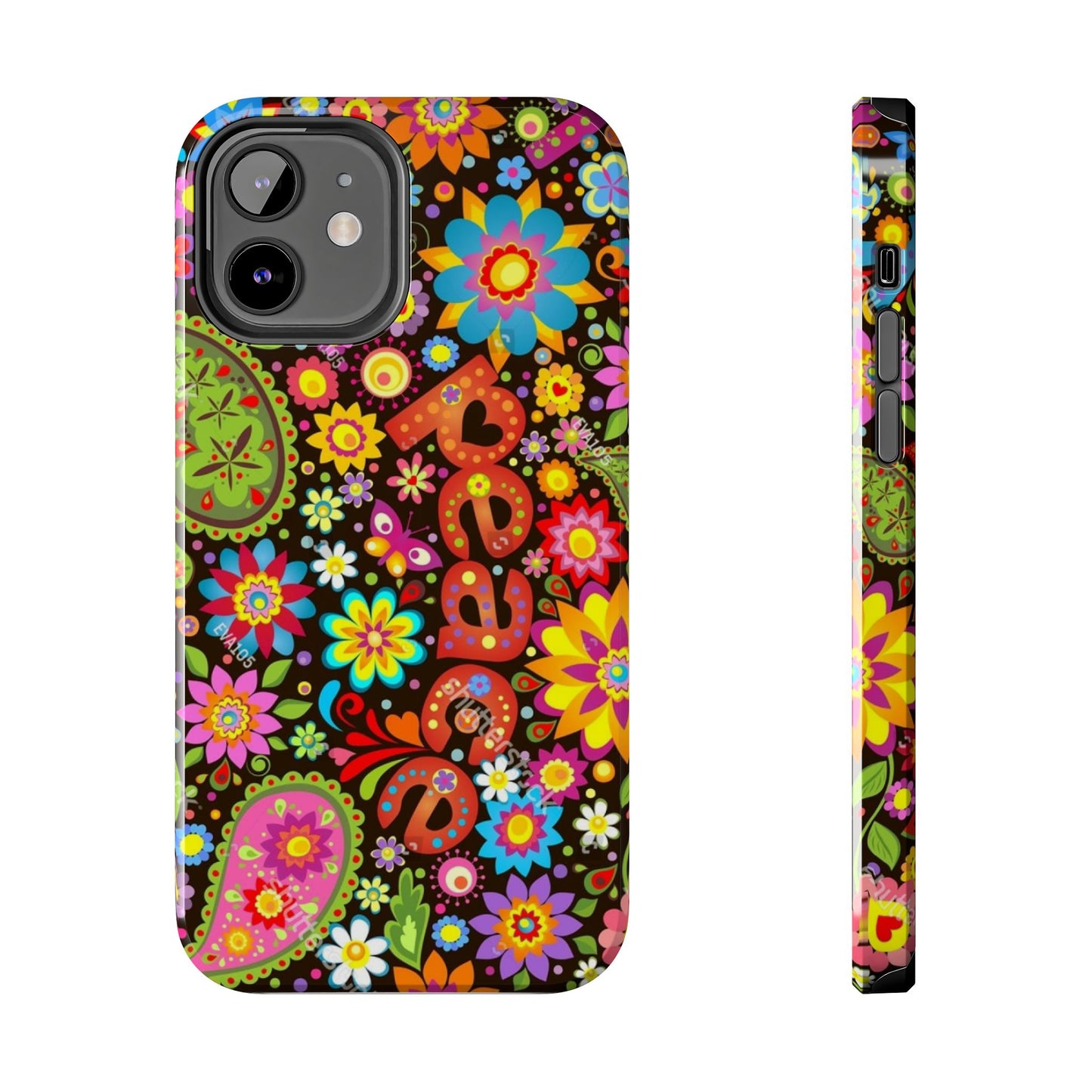 RETRO - PEACE - Tough iPhone Cases - Choose your Model & Size