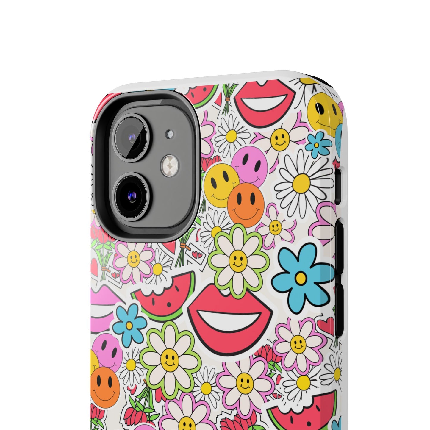 Retro Multi Color - Tough iPhone Cases - Choose your Size