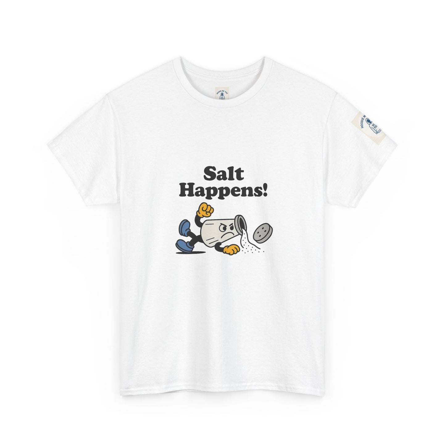 Salt Happens - Unisex Heavy Cotton Tee, Vintage Style Tee, Casual Wear, Summer Essentials, Gift for Florida Lovers