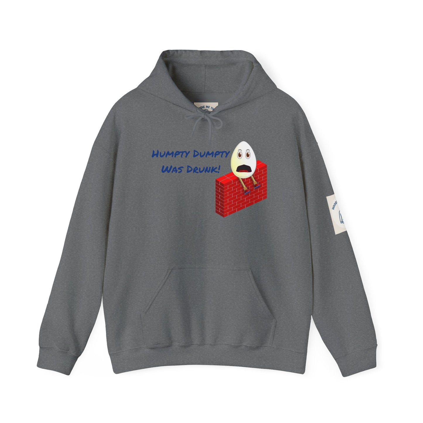 Humpty Dumpty Was Drunk! - Unisex Heavy Blend Hooded Sweatshirt. Stay Warm in Cozy in Winter Classrooms [...]