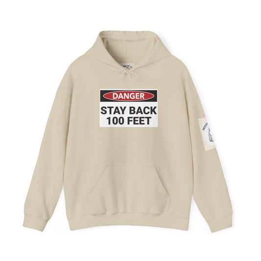 Danger Stay Back 100 Feet - Unisex Heavy Blend Hooded Sweatshirt, Police Support Apparel, Law Enforcement Gear, Gift for First Responders, [...]