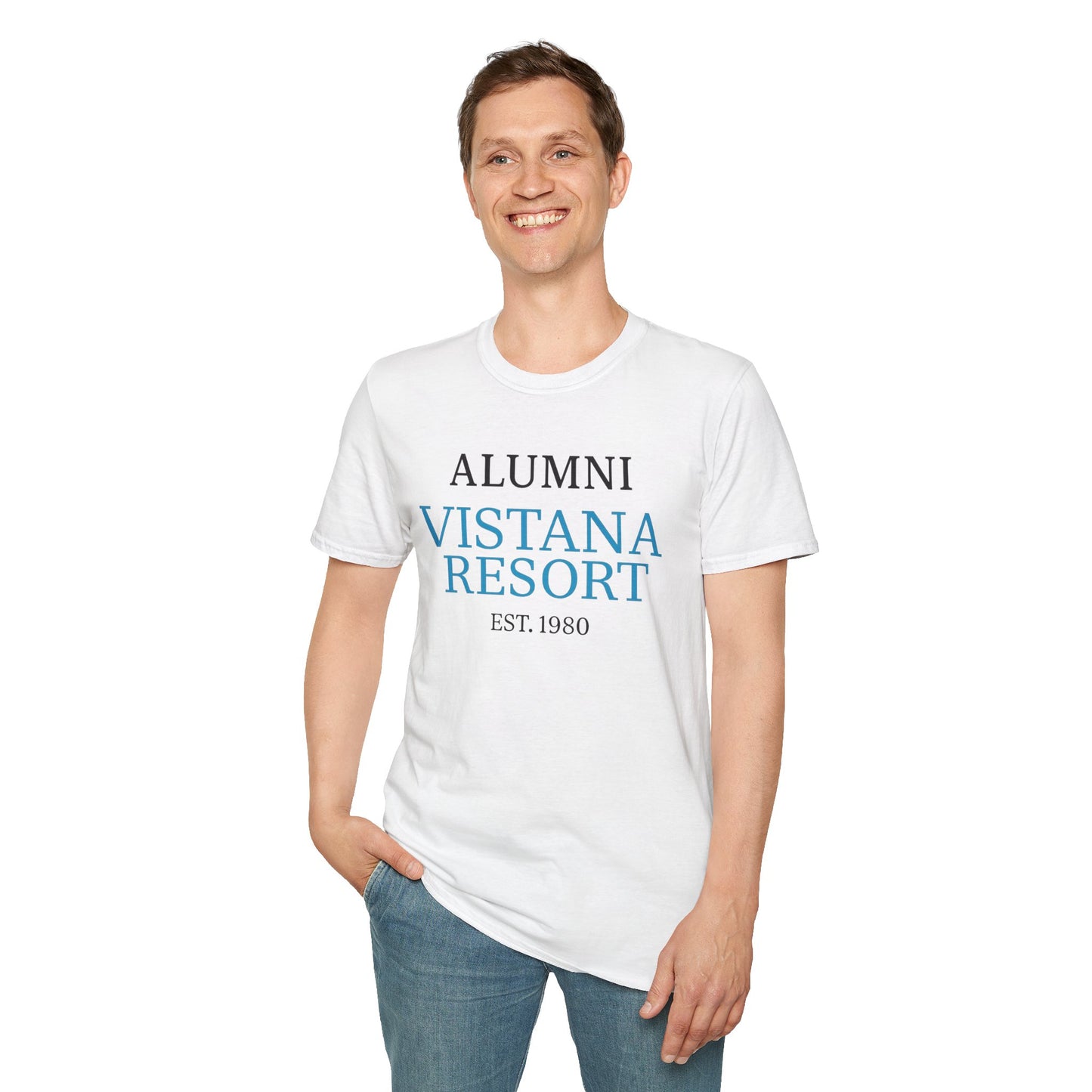 ALUMNI VISTANA RESORT EST. 1980 - Unisex Softstyle T-Shirt, Celebrate your Memory of the Best Place to Work!