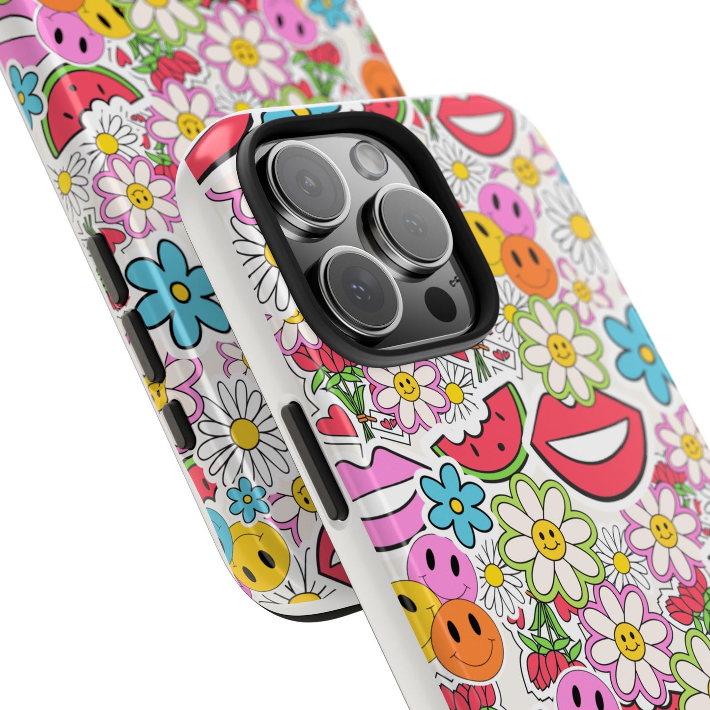 Retro Multi Color - Tough iPhone Cases - Choose your Size