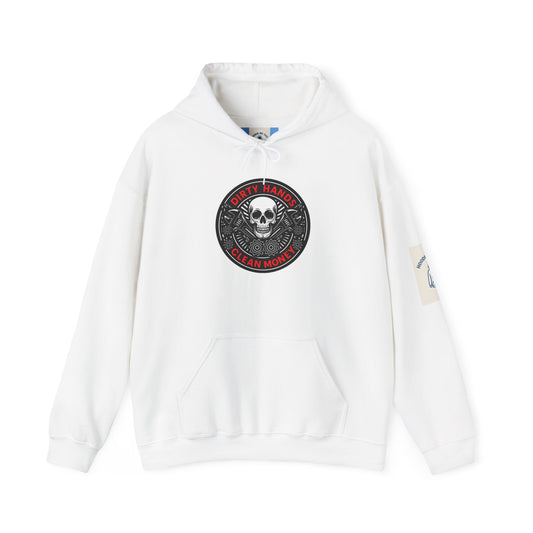 DIRTY HANDS CLEAN MONEY Hoodie- Unisex Heavy Blend™ Hooded Sweatshirt