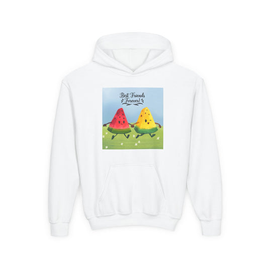 Cute Watermelon Friends Sweatshirt, Youth Hoodie for Friends, Gift for Kids, Summer Apparel, Fun Kids Clothing