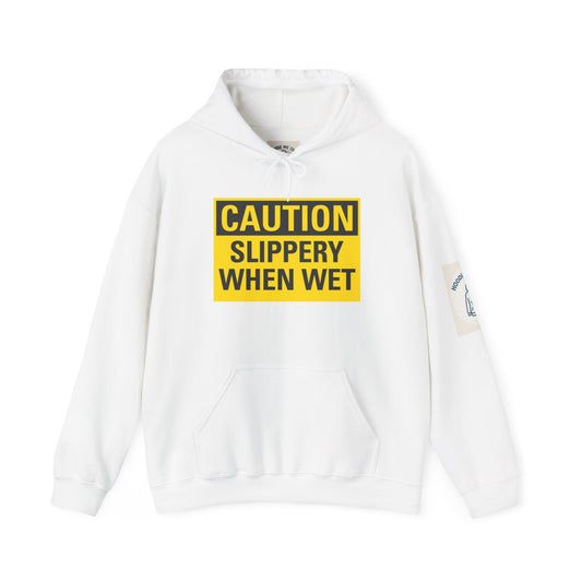 Caution Slippery When Wet, Unisex Heavy Blend Hooded Sweatshirt,[...]