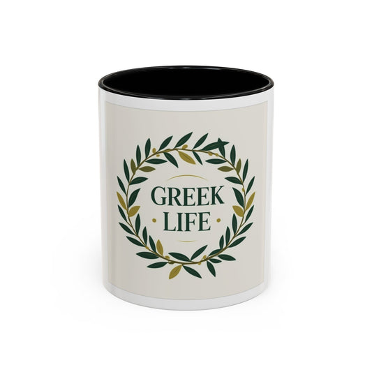 Greek Life Accent Coffee Mug | Perfect for Sororities, College Gifts, Friends, Graduations, Home Decor