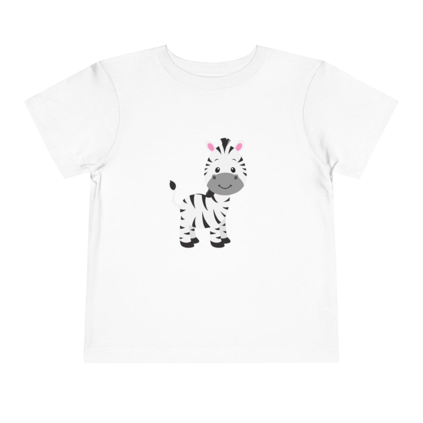 Toddler Zebra Short Sleeve Tee, Cute Kids Tee, Animal T-Shirt, Birthday Gift, Playtime Outfit, Baby Shower Gift
