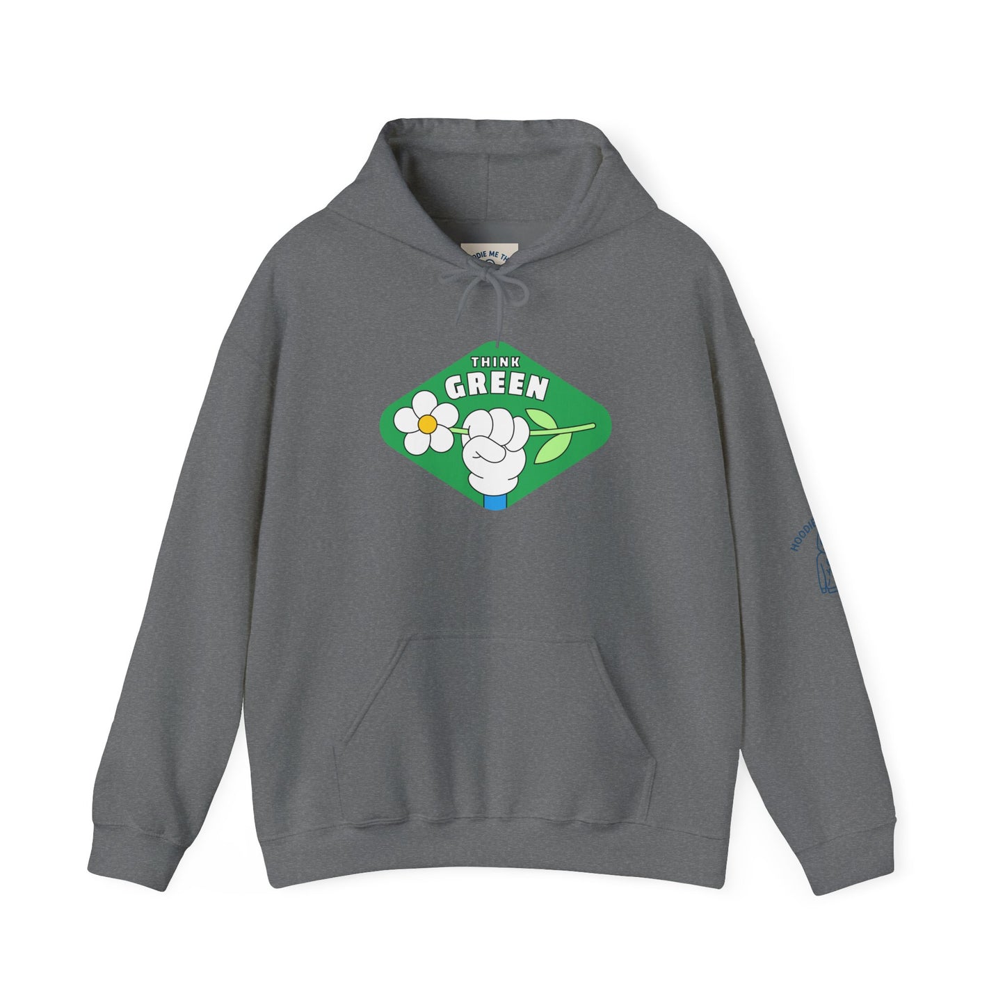THINK GREEN - Unisex Heavy Blend Hooded Sweatshirt. Stay Warm in Cozy in Winter Classrooms [...]