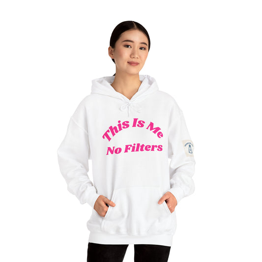 This Is Me No Filters - Unisex Heavy Blend Hooded Sweatshirt. Stay Warm in Cozy in Winter Classrooms [...]