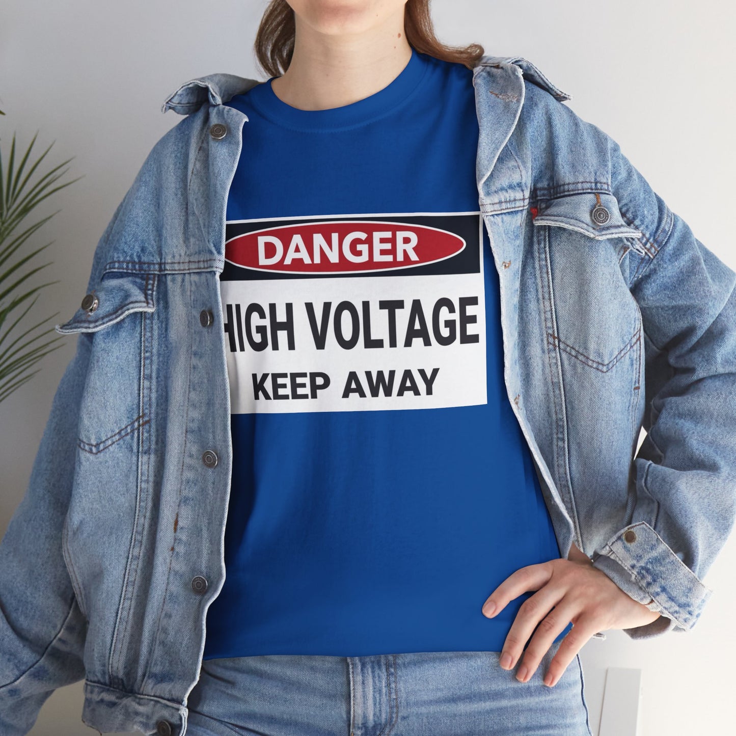 Danger High Voltage - Unisex Heavy Cotton Tee